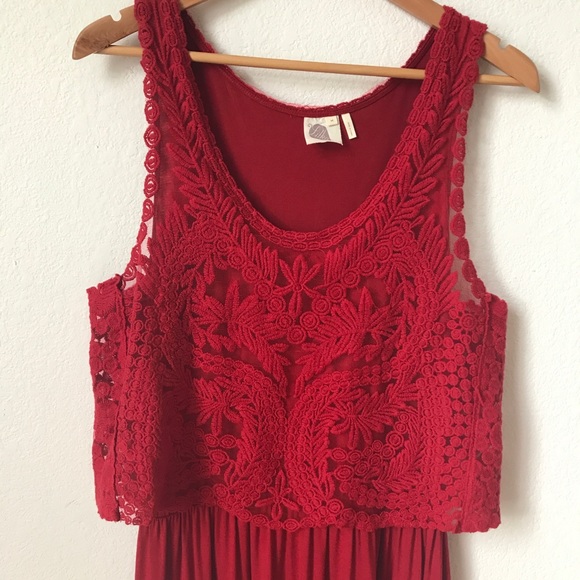 Anthropologie | Lilka Geranium dress Red - Picture 4 of 5